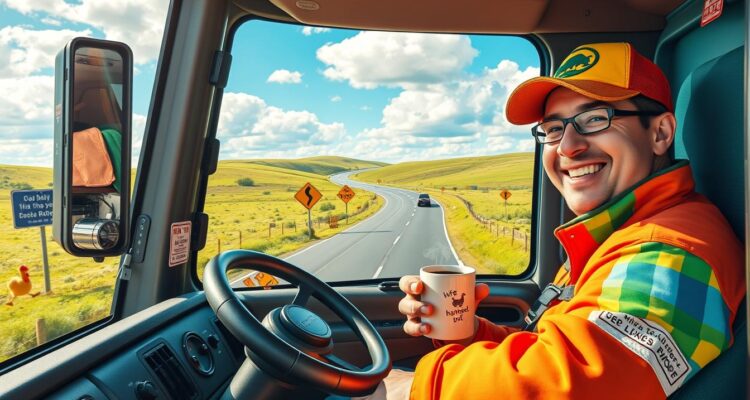 Śmieszne życzenia dla kierowcy tira