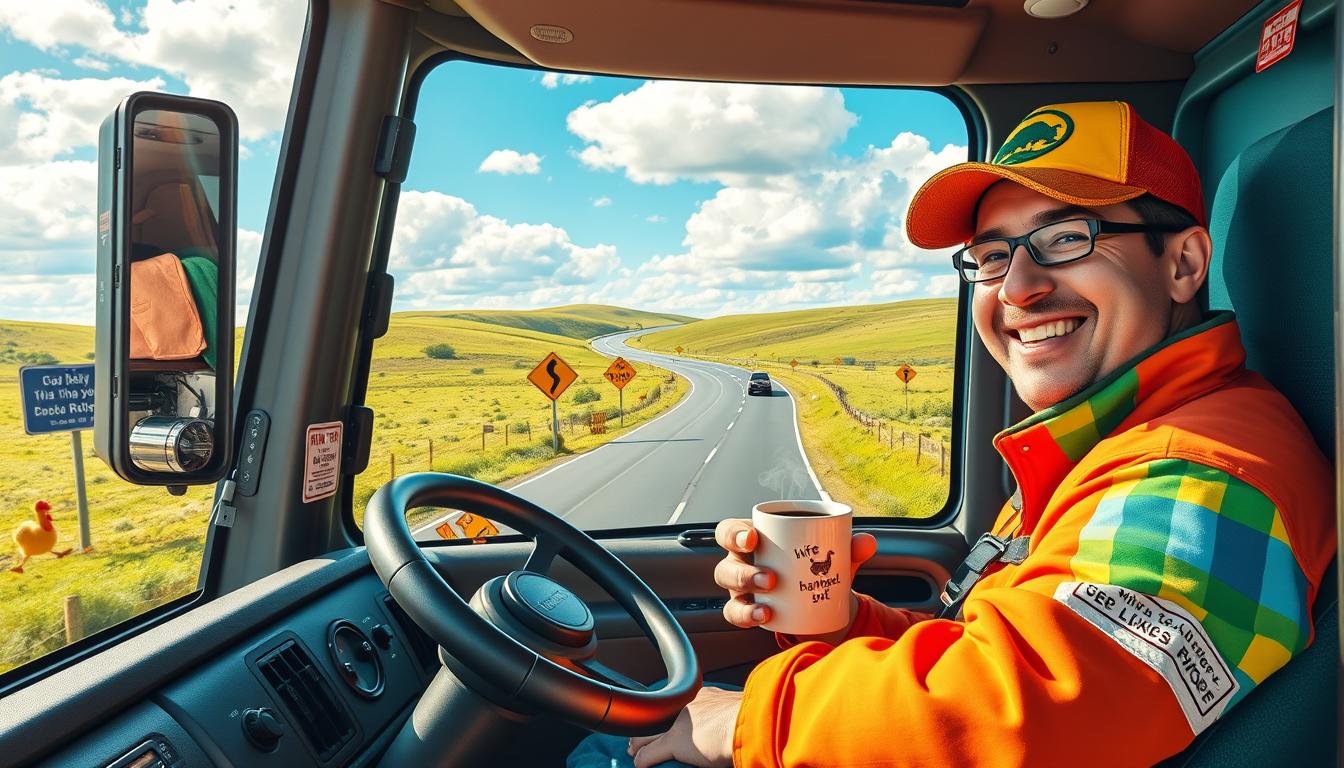 Śmieszne życzenia dla kierowcy tira